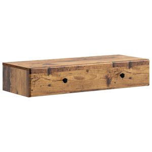 vidaXL Table d'appoint murale Bois ancien 87,5 x 34,5 x 17 cm