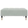 vidaXL Repose-pied gris clair 77x55x31 cm velours