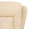 vidaXL Fauteuil Cr&egrave;me Tissu