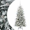 vidaXL Sapin de No&euml;l artificiel avec boules 150 cm 150 LED Blanc chaud