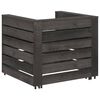 vidaXL Salon de jardin 12 pcs Bois de pin impr&eacute;gn&eacute; de gris