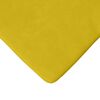 vidaXL Coussins de si&egrave;ge 4 pcs Jaune 40 x 40 x 3 cm Velours