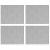 vidaXL Nez de marche 4 pc 50 x 40 cm Argent&eacute; Aluminium Rectangulaire