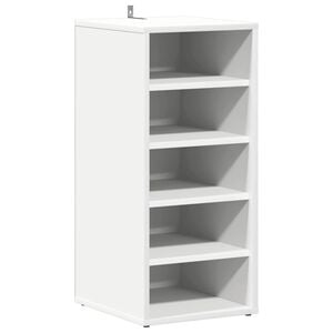 vidaXL Armoire &agrave; chaussures Blanc 31,5x35x70 cm Bois d'ing&eacute;nierie