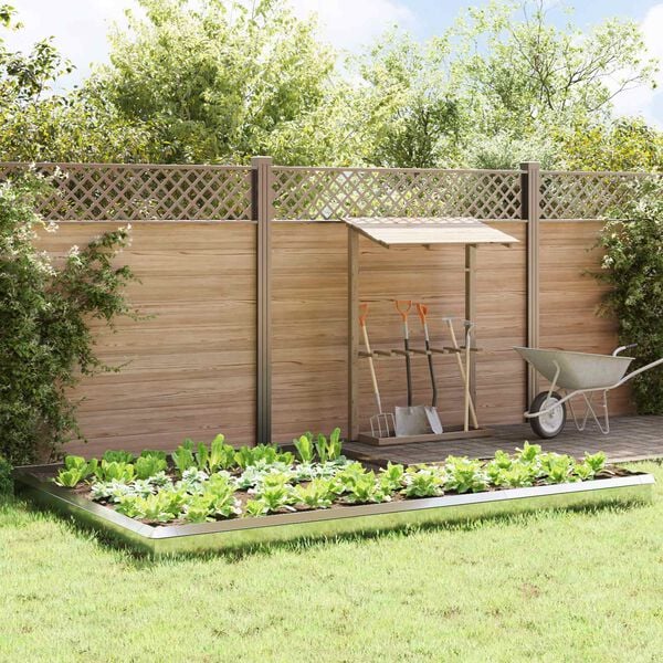 vidaXL Cl&ocirc;tures anti-limaces 16 pcs Argent Acier galvanis&eacute;