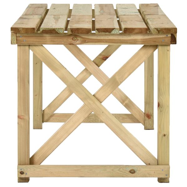 vidaXL Table de jardin 160x79x75 cm Bois