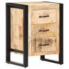 vidaXL Table de chevet 40x35x55 cm Bois de manguier solide