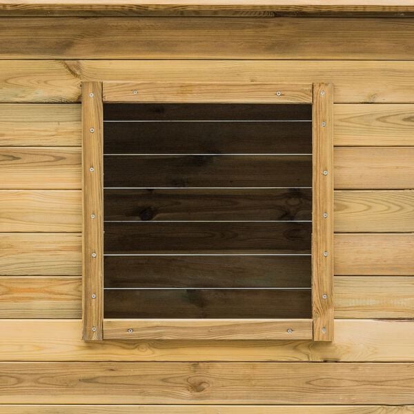 vidaXL Maisonnette d'extérieur 120x120x146 cm Bois de pin