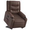 vidaXL Fauteuil inclinable &eacute;lectrique marron similicuir