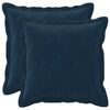 vidaXL Coussin 2 pc HOUTEN Bleu 30 x 30 cm Fleece en microfibre