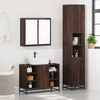 vidaXL Ensemble de meubles de salle de bain 3 pcs Ch&ecirc;ne marron