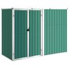 vidaXL Abri &agrave; outils de jardin Vert 225x89x161 cm Acier galvanis&eacute;