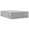 vidaXL Cadre de lit sans matelas gris b&eacute;ton 140x190 cm