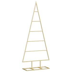 vidaXL Arbre de No&euml;l en m&eacute;tal Dor&eacute; 90 cm Acier peint par poudre
