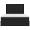 vidaXL Lit avec rangement et matelas Noir 140 x 190 cm Velours