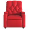 vidaXL Fauteuil de massage inclinable rouge similicuir