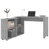 vidaXL Bureau d'angle Sonoma gris Bois d'ing&eacute;nierie