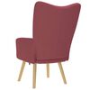 vidaXL Chaise de relaxation Rouge bordeaux Tissu