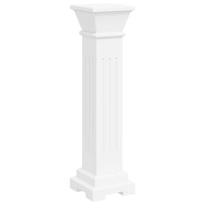 vidaXL Support pilier classique carr&eacute; pour plantes MDF