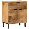 vidaXL Table de chevet marron 50x33x60 cm bois de manguier massif