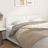 vidaXL T&ecirc;tes de lit 2 pcs blanc 90x5x78/88 cm similicuir