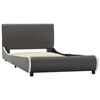 vidaXL Cadre de lit Gris anthracite Similicuir 100 x 200 cm
