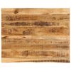 vidaXL Dessus de table 100x80x2,5cm bord vif bois massif manguier brut