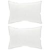 vidaXL Oreiller 2 pcs 40 x 80 cm Laine australienne Blanc
