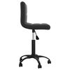vidaXL Chaise pivotante de bureau Noir Velours