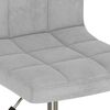 vidaXL Chaises pivotantes &agrave; manger lot de 6 gris clair velours