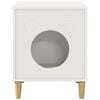 vidaXL Maison pour chat Blanc 42,5 x 40 x 53 cm Bois d'ing&eacute;nierie