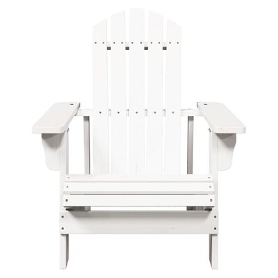 vidaXL Chaise Adirondack blanc 69x85x90,5 cm bois massif de sapin