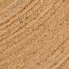 vidaXL Tapis Jute tressé 210 cm Rond