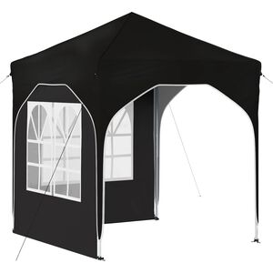 vidaXL Tente de f&ecirc;te pop-up 192 x 192 x 245 cm Noir