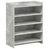 vidaXL Cabinet &agrave; chaussures avec stockage Gris b&eacute;ton 73,5 x 36 x 92 cm