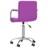 vidaXL Chaise pivotante de salle &agrave; manger Violet Similicuir