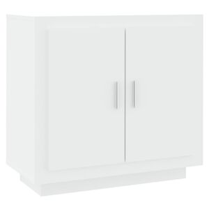 vidaXL Buffet Blanc 80x40x75 cm Bois d'ing&eacute;nierie