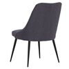 vidaXL Chaises &agrave; manger lot de 2 gris fonc&eacute; tissu