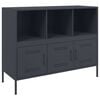 vidaXL Buffet anthracite 100,5x39x79 cm acier