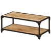 vidaXL Table basse 90x45x35 cm Bois de manguier massif brut