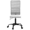 vidaXL Chaise de bureau réglable en hauteur blanc tissu en maille