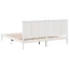 vidaXL Cadre de lit extra long sans matelas 180x220 cm bois massif