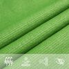 vidaXL Voile d'ombrage 160 g/m&sup2; Vert clair 4x5x6,8 m PEHD