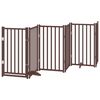 vidaXL Barri&egrave;re pour chien porte pliable 15 panneaux bois de peuplier