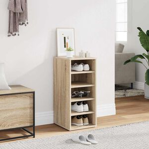 vidaXL Armoire &agrave; chaussures Ch&ecirc;ne Sonoma 31,5x35x70 cm Bois ing&eacute;nierie