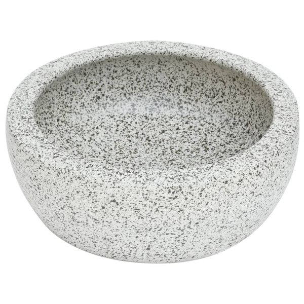 vidaXL Vasque &agrave; poser gris rond &Phi;41x14 cm c&eacute;ramique