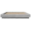 vidaXL Cadre de lit sans matelas sonoma gris 120x190 cm