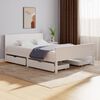 vidaXL Cadre de lit sans matelas blanc bois de pin massif 140x200 cm