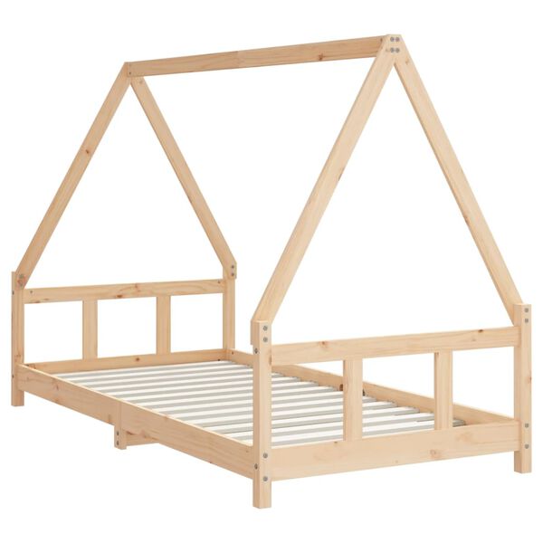 vidaXL Cadre de lit pour enfant 90x190 cm Bois de pin massif