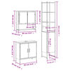 vidaXL Ensemble de meubles de salle de bain 3 pcs Ch&ecirc;ne marron